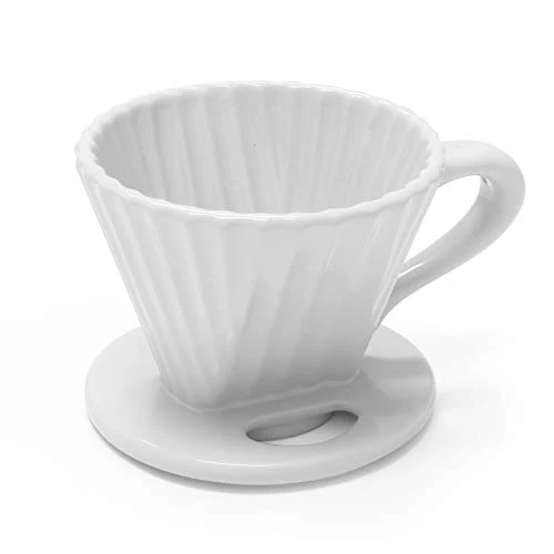 Organic Lotus ceramic pour over coffee dripper Carefully Designed