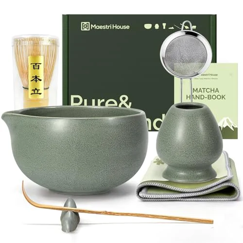 Eco-Friendly Matcha Whisk Set Green