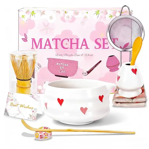 Quality Matcha Whisk Set with Matcha Bowl Breathable