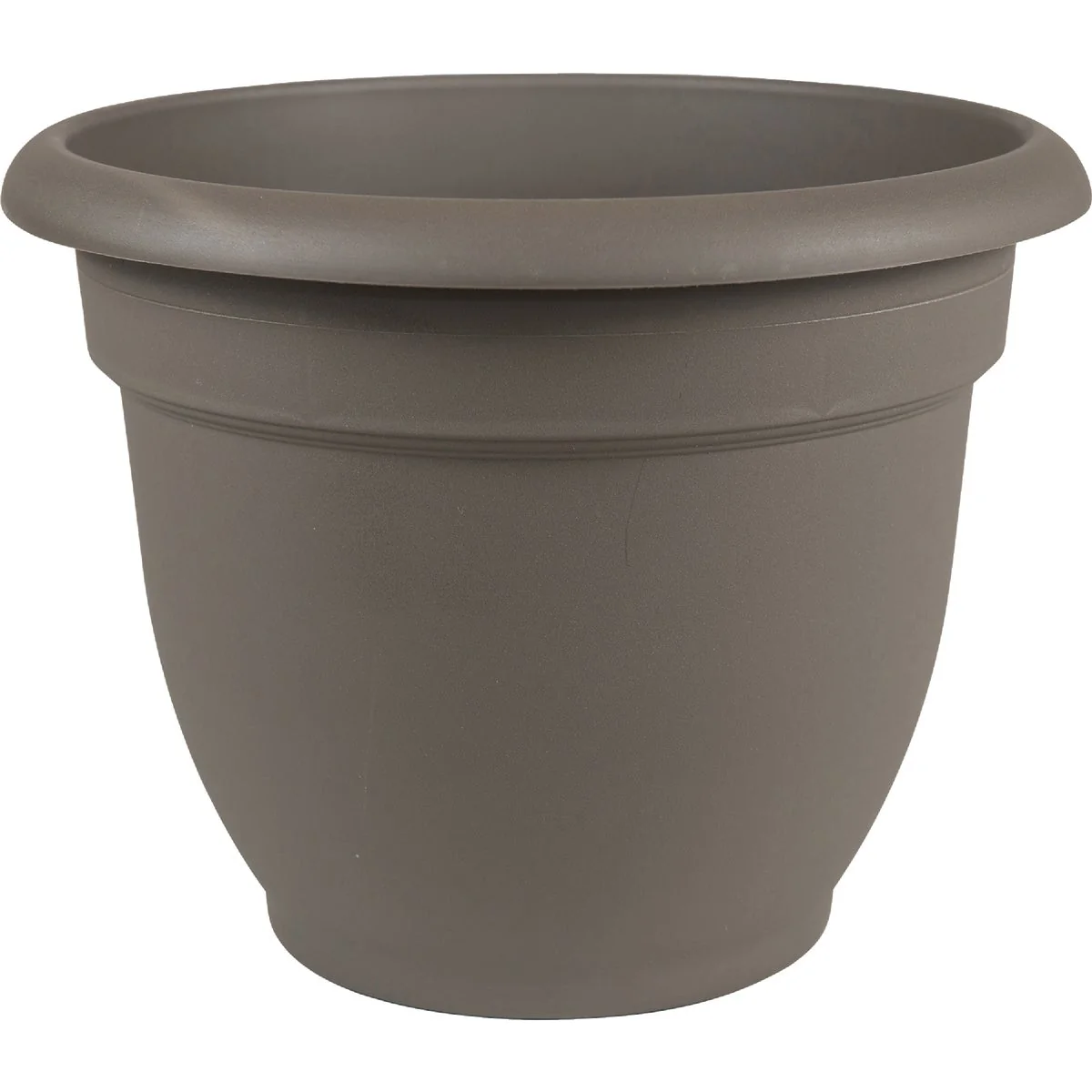 Elite Bloem Ariana 12 In. Plastic Self Watering Charcoal Planter Flexible