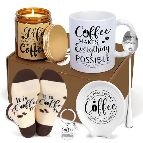 Classic Coffee Gifts 6PCS Coffee Gift Basket 6 Count Crafted