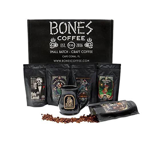 Unique Favorite Flavors Sample Pack Box Set with Specialty Coffee Mug 20 Ounce Clean