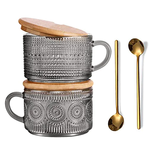 Easy-to-Use Vintage Glass Coffee Mugs Sophisticated