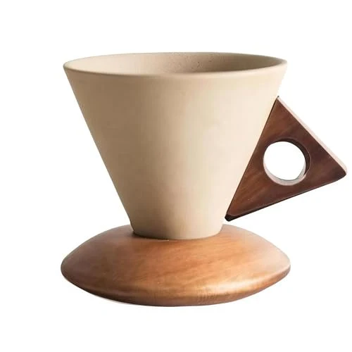 Fashionable Vintage Terracotta Coffee Mug Set Pure