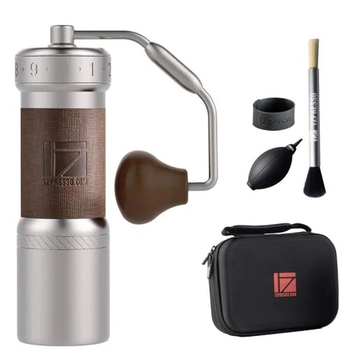 Advanced K Ultra Manual Coffee Grinder Silver with Carrying Case Proven