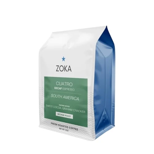Sophisticated Decaf Espresso Cuatro 12 Ounce Long-Lasting