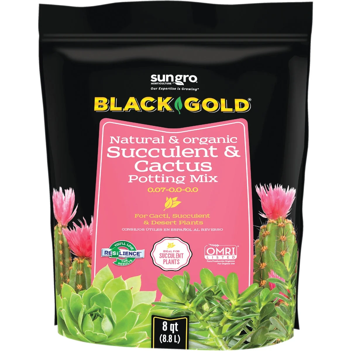 Smart Black Gold 8 Qt. 8.3 Lb. Fast Draining Cactus Mix Potting Soil Secure