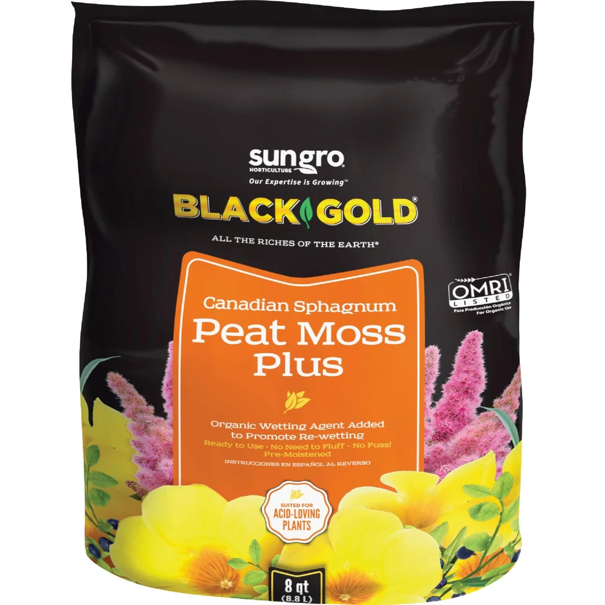 Responsible Black Gold 3 Lb. 8 Qt. Sphagnum Peat Moss Plus Modern