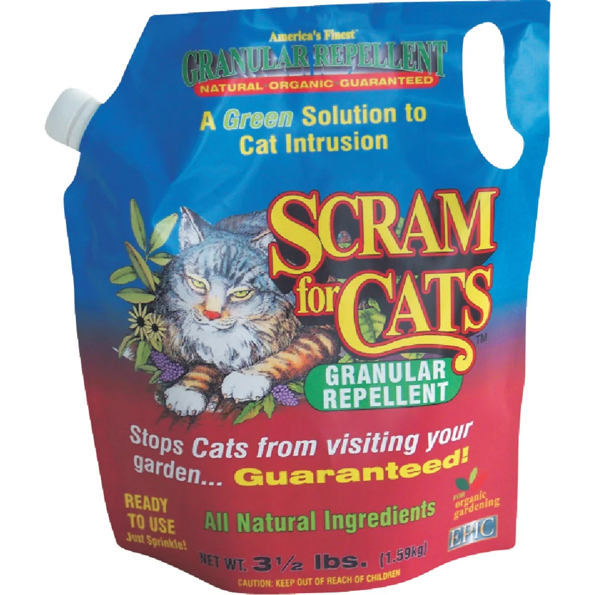 Minimalist Scram For Cats 3.5 Lb. Granular Organic Animal Repellent