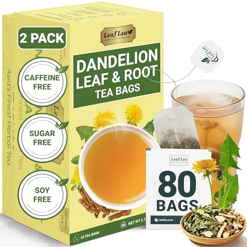 Proven Dandelion Root Leaf Tea Bags 80 Count Natural