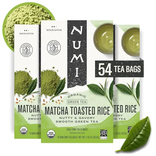 Optimized Organic Matcha Toasted Rice Tea 54 Count Flexible