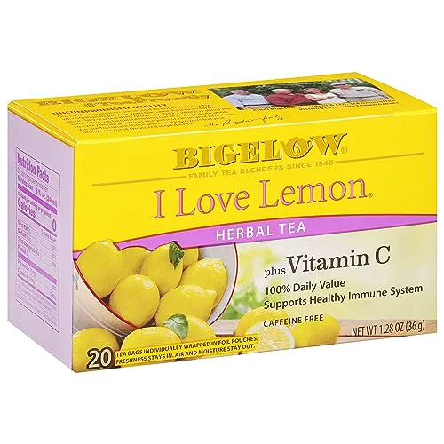 Dependable I Love Lemon with Vitamin C Herbal Tea 120 Count High-Performance