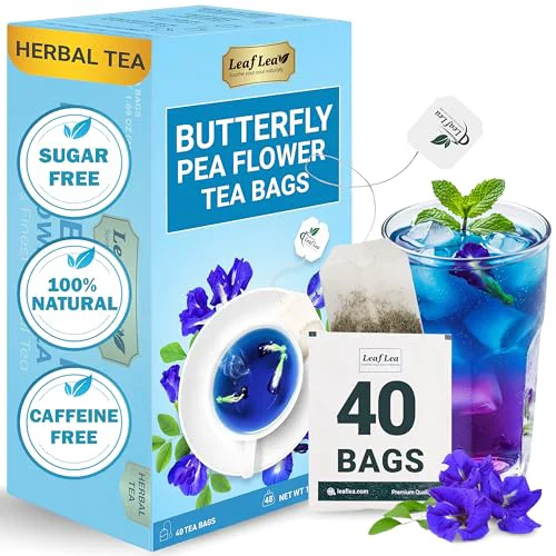 Next-Generation Butterfly Pea Flower Tea 40 Count Breathable