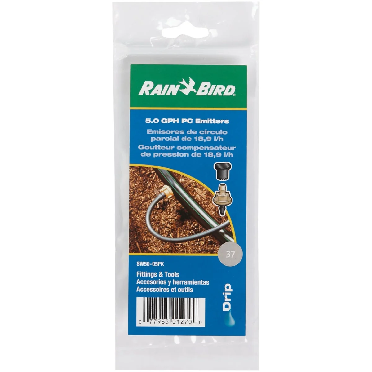 Pure Rain Bird 5 GPH Button Dripper Emitter 5-Pack Trusted