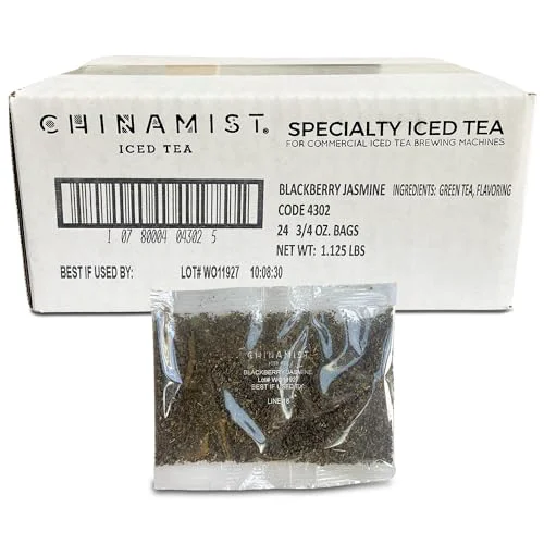Flexible Blackberry Jasmine Loose Leaf Green Tea Portion Packets 24 Count Premium