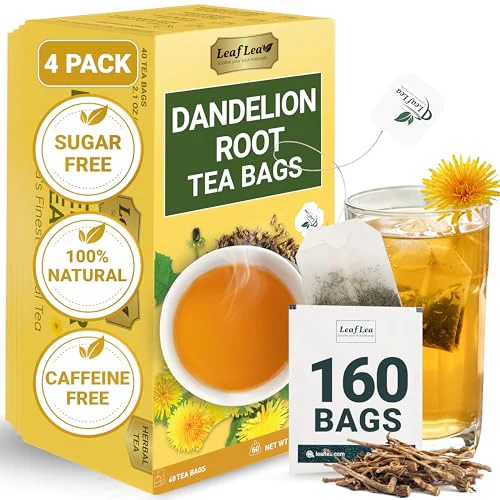 Luxury Dandelion Root Tea Bags 160 Count Expertly Made