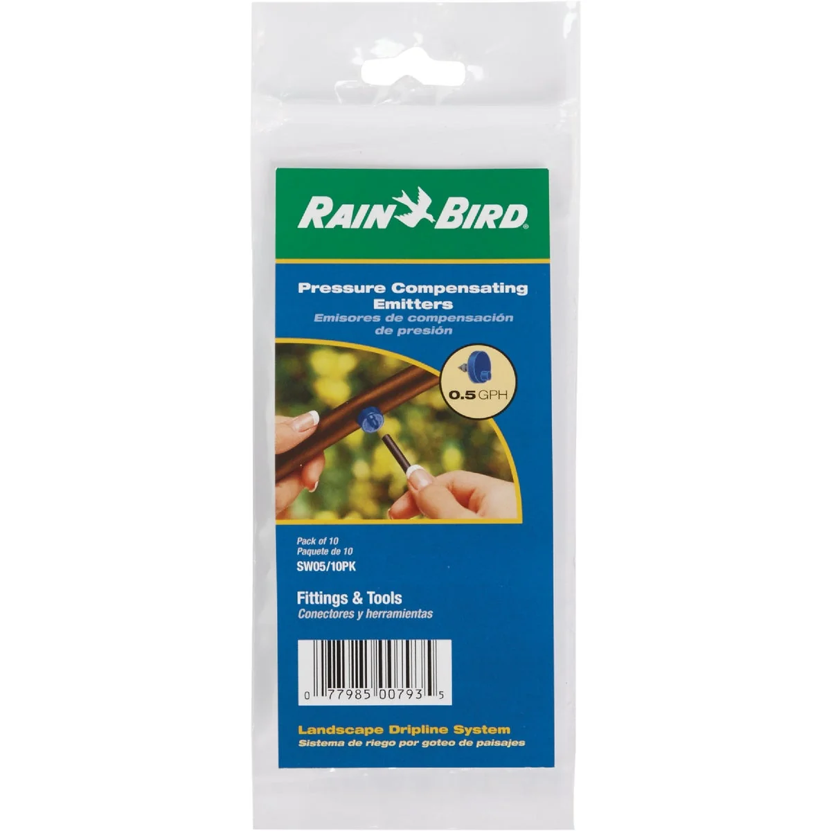 Authentic Rain Bird 1 2 GPH Button Dripper Emitter 10-Pack Pure