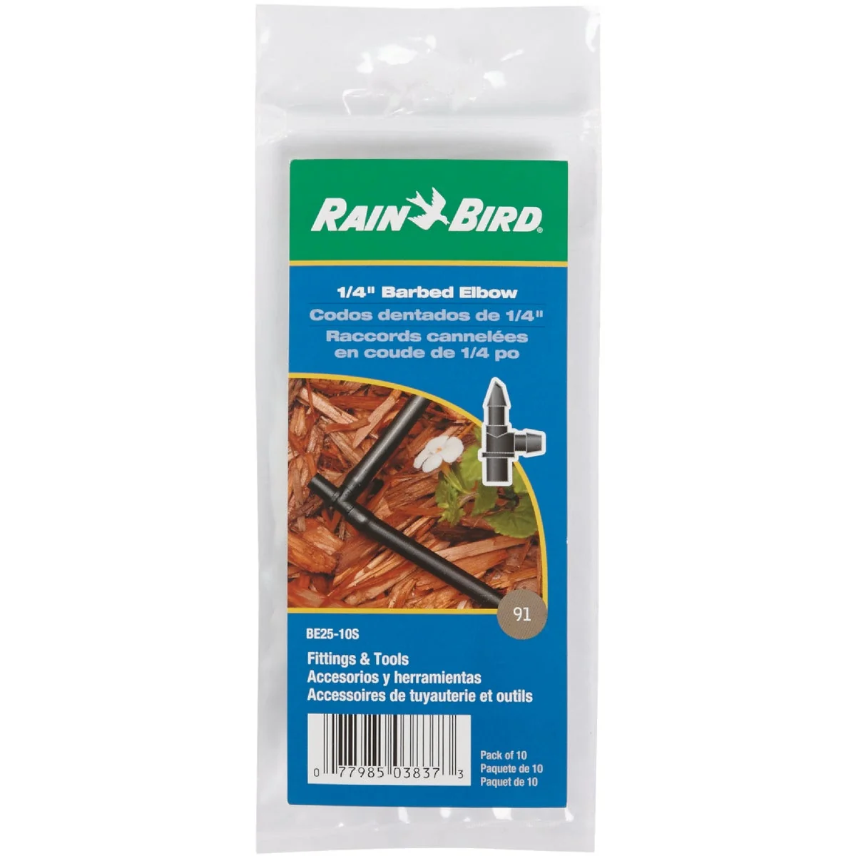 Versatile Rain Bird 1 4 In. Tubing Barbed Elbow 10-Pack Safe