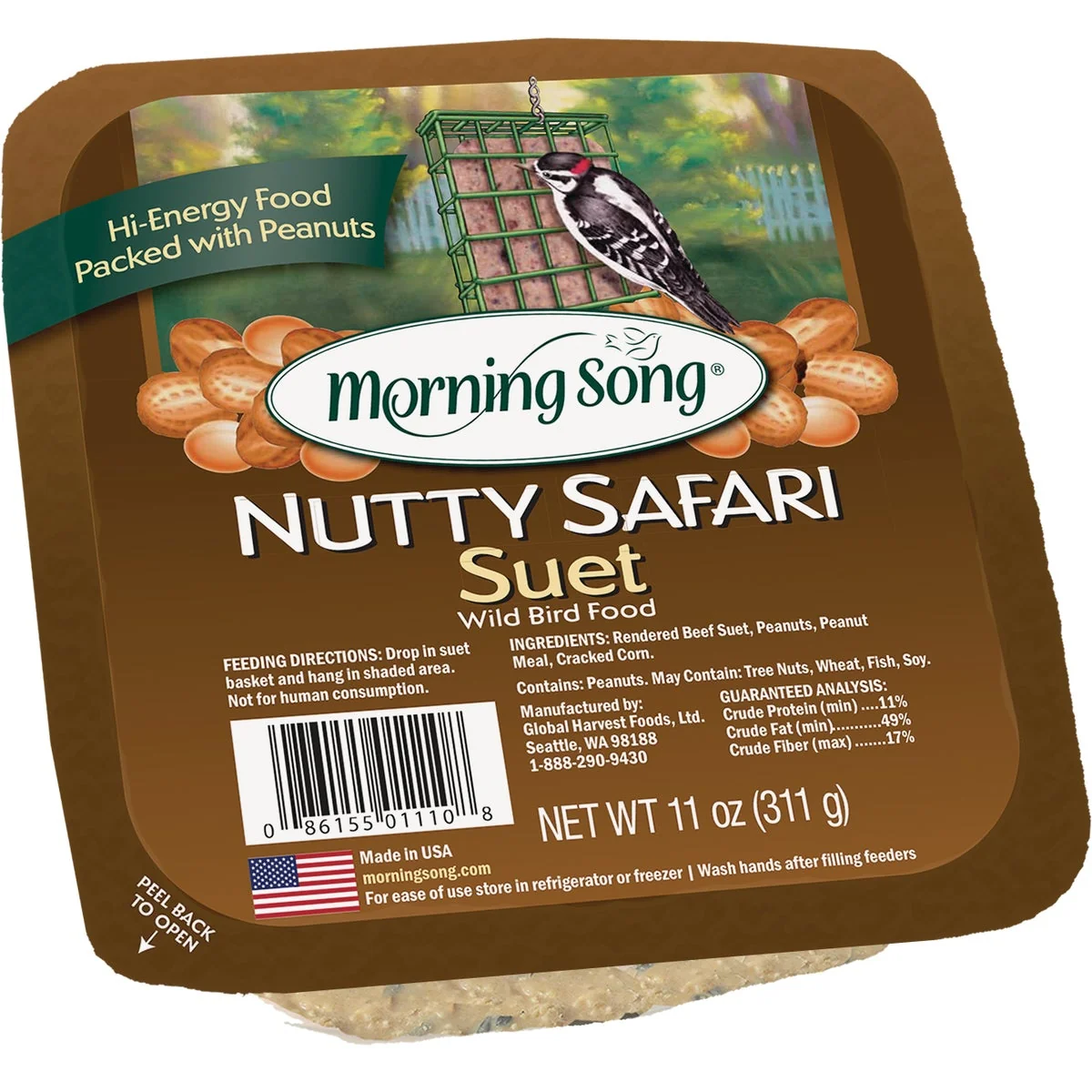 Practical Morning Song 11 Oz. Nutty Safari Suet Superior