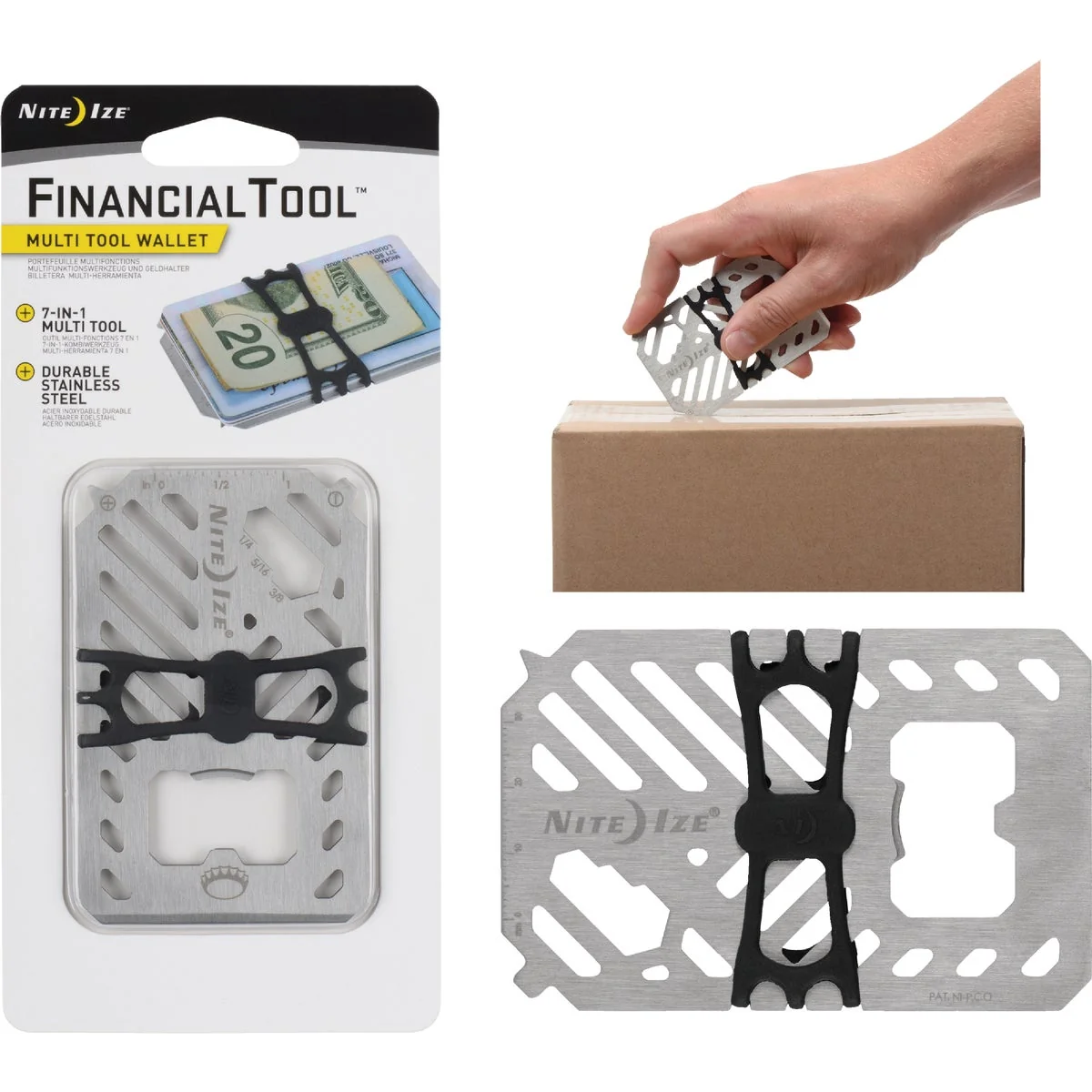 Healthy Nite Ize Financial Tool 7-In-1 Stainless Steel Multi-Tool Reliable