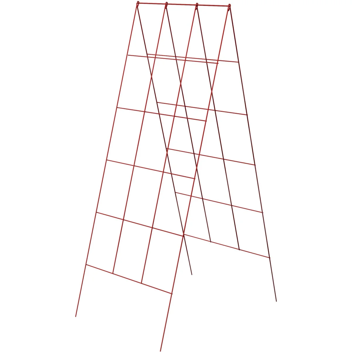 Optimized Panacea 48 In. H. Red Heavy-Duty Wire A-Frame Plant Support Safe
