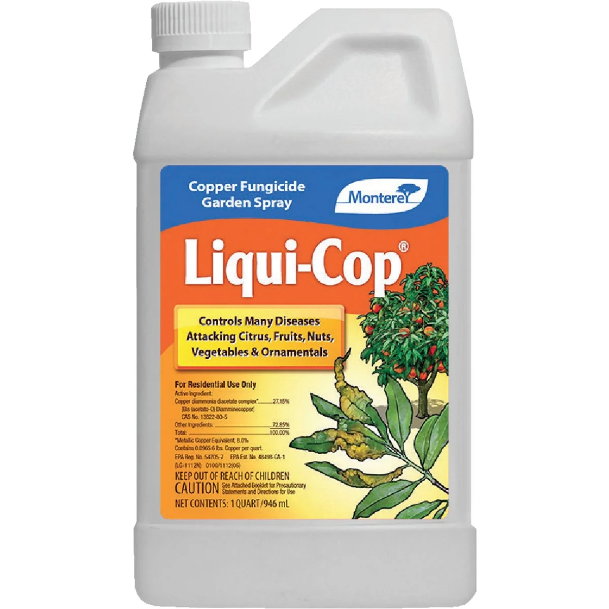 Green Monterey Liqui-Cop 1 Qt. Liquid Concentrate Fungicide Efficient