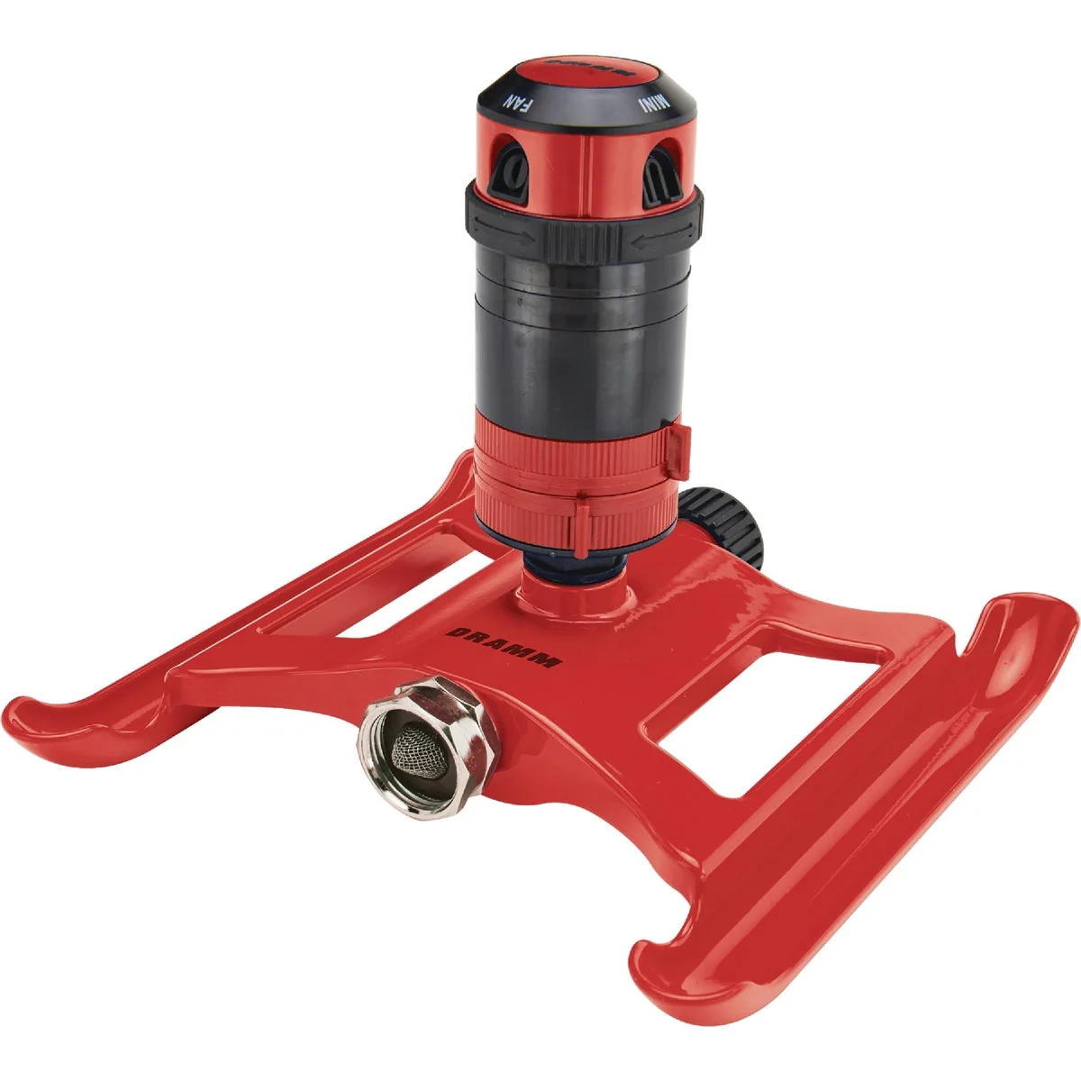 Dependable Dramm Metal Adjustable Red Gear Drive Sprinkler Crafted