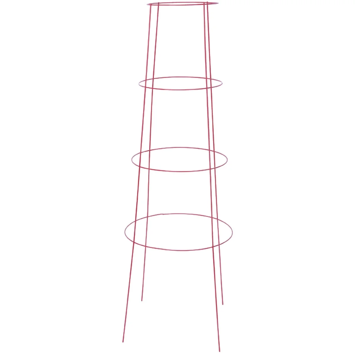 Responsible Panacea 48 In. Red Powder Coat Heavy-Duty Wire Inverted Tomato Cage Safe
