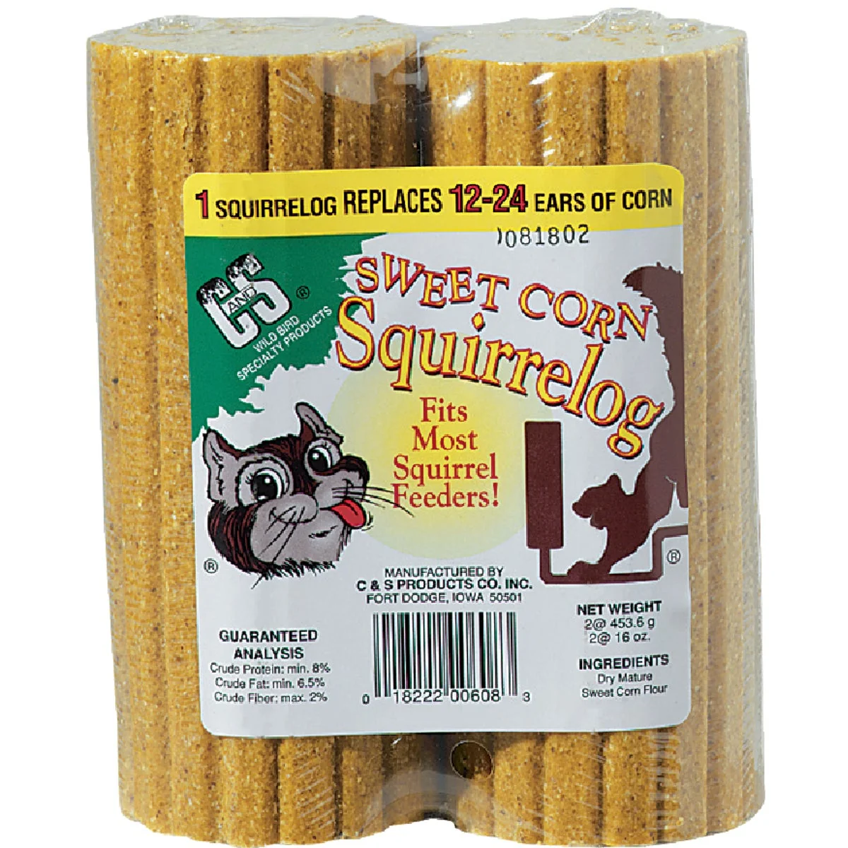 Selected C S 16 Oz. Log Squirrel Food 2-Pack Prestigious