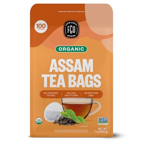 Durable Organic Assam Tea 100 Count Elite