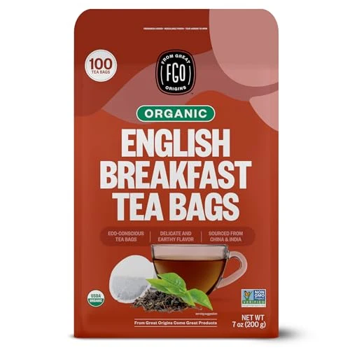Refined Organic English Breakfast Black Tea 100 Count Smart