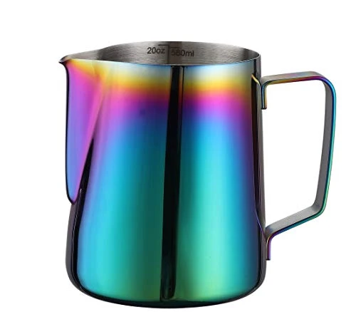 World-Class Milk Frothing Pitcher 20oz Stainless Steel Cup for Latte Art Sophisticated
