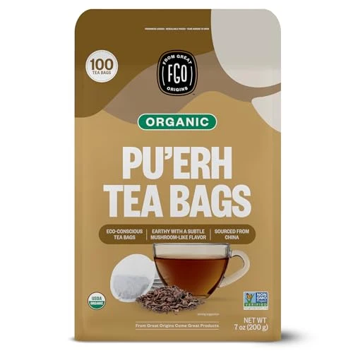 Practical Organic Pu'erh Tea 100 Count Relaxed