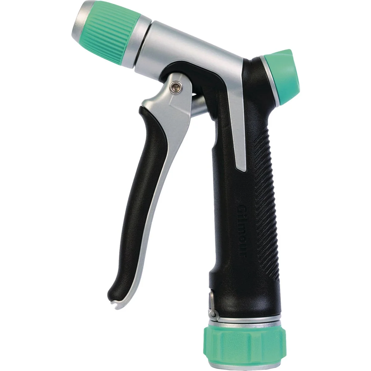 Sustainable Gilmour Stainless Steel Adjustable Pistol Nozzle Black Green Sophisticated