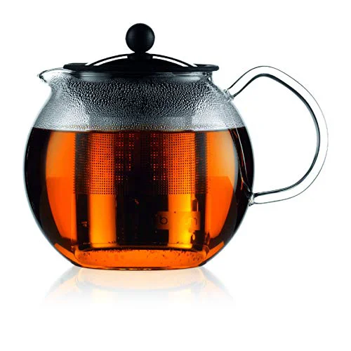 Original 34oz Assam Glass Tea Press with Stainless Steel Filter Sustainable