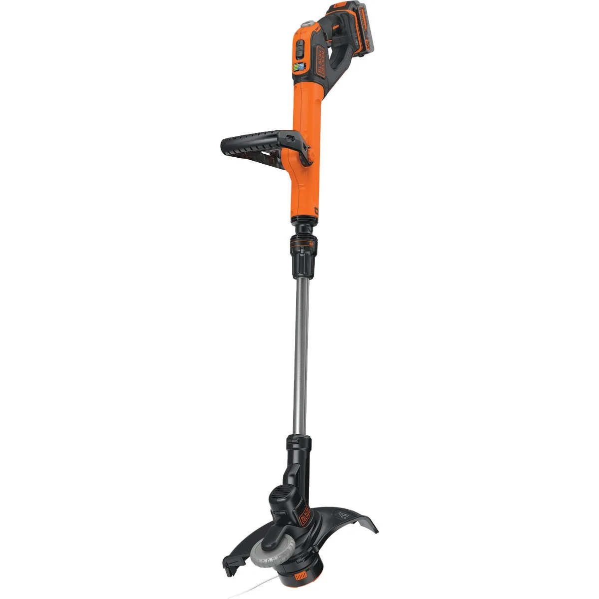 Premium Black Decker EasyFeed 20V MAX 12 In. Lithium Ion Straight Cordless String Trimmer Edger Lightweight