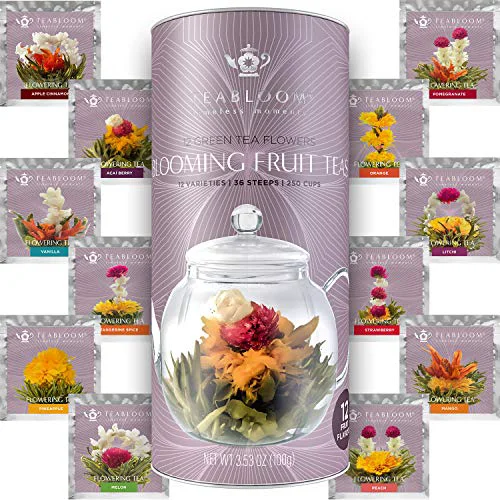 Elite Fruit Blooming Teas 3.53 Ounce Minimalist