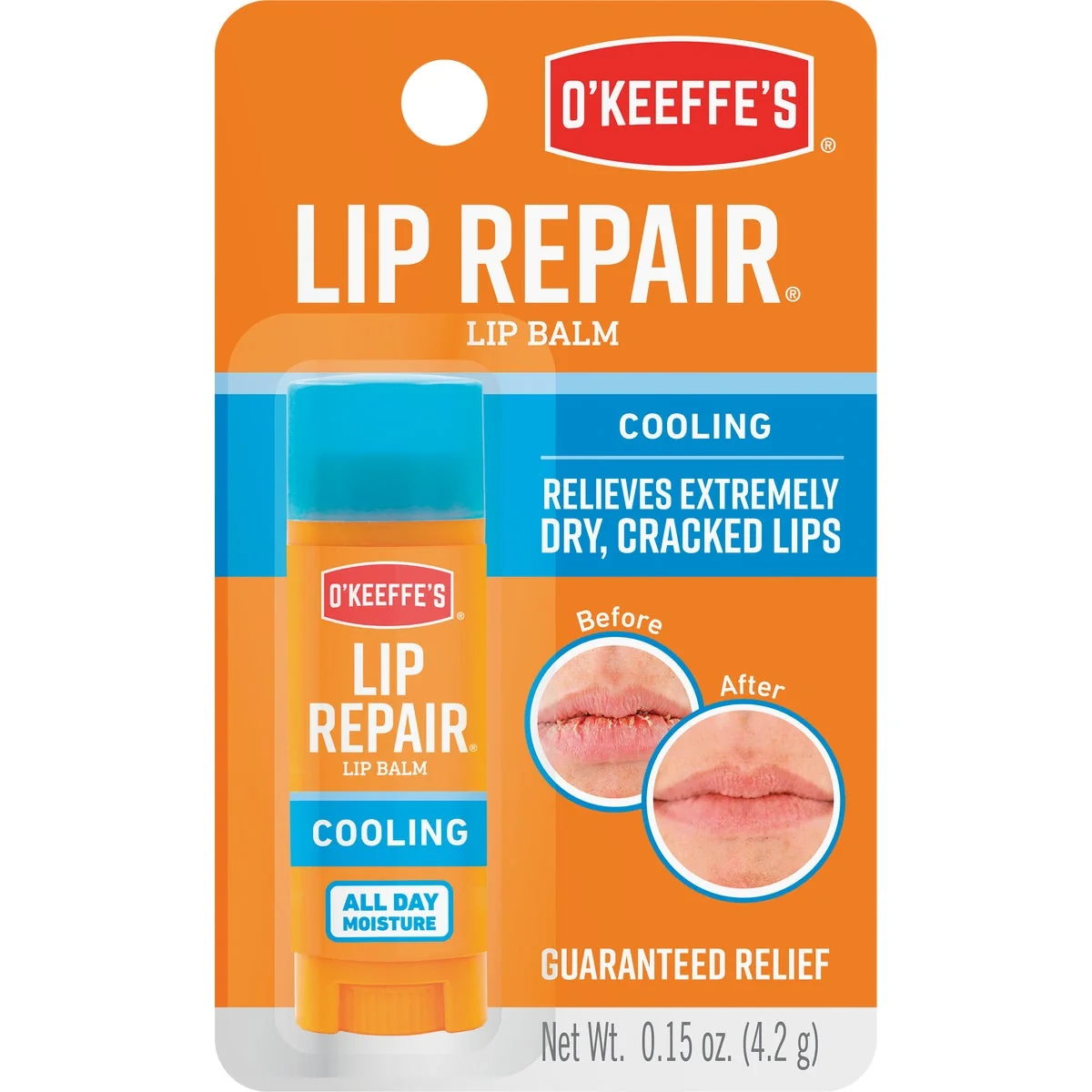 Sustainable O'Keeffe's Cooling Relief Unflavored Lip Balm 0.15 Oz. Responsible