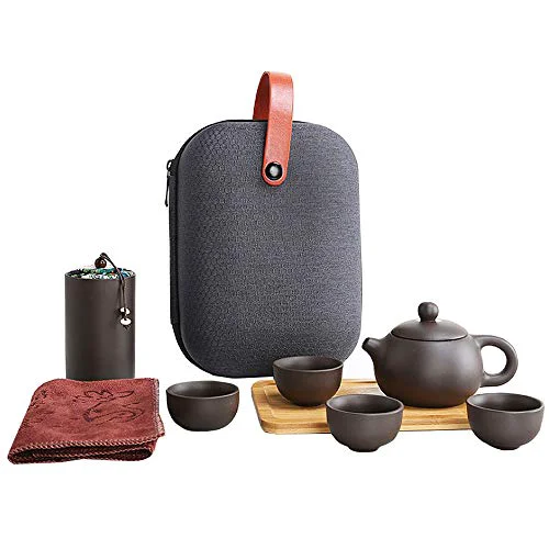 Efficient Portable Travel Kungfu Teapot Handmade Tea Set Purple Clay Teapot Ceramic Teapot Teacups Quality