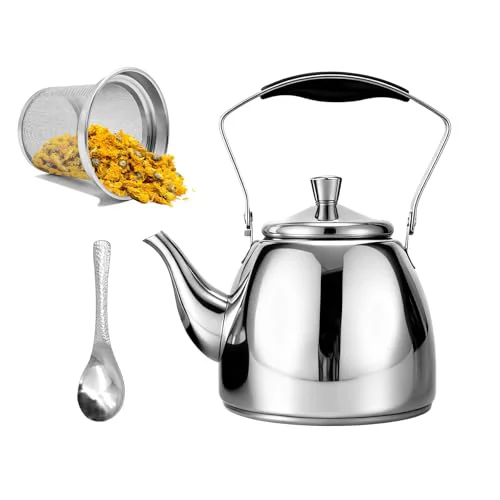 Flexible Stainless Steel Tea Pots with Infuser Sophisticated