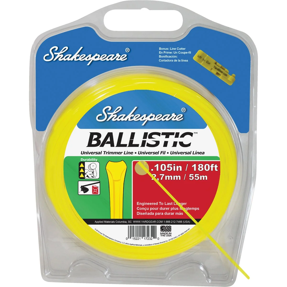 Minimalist Shakespeare Ballistic 0.105 In.x 245 Ft. Universal Trimmer Line Smart