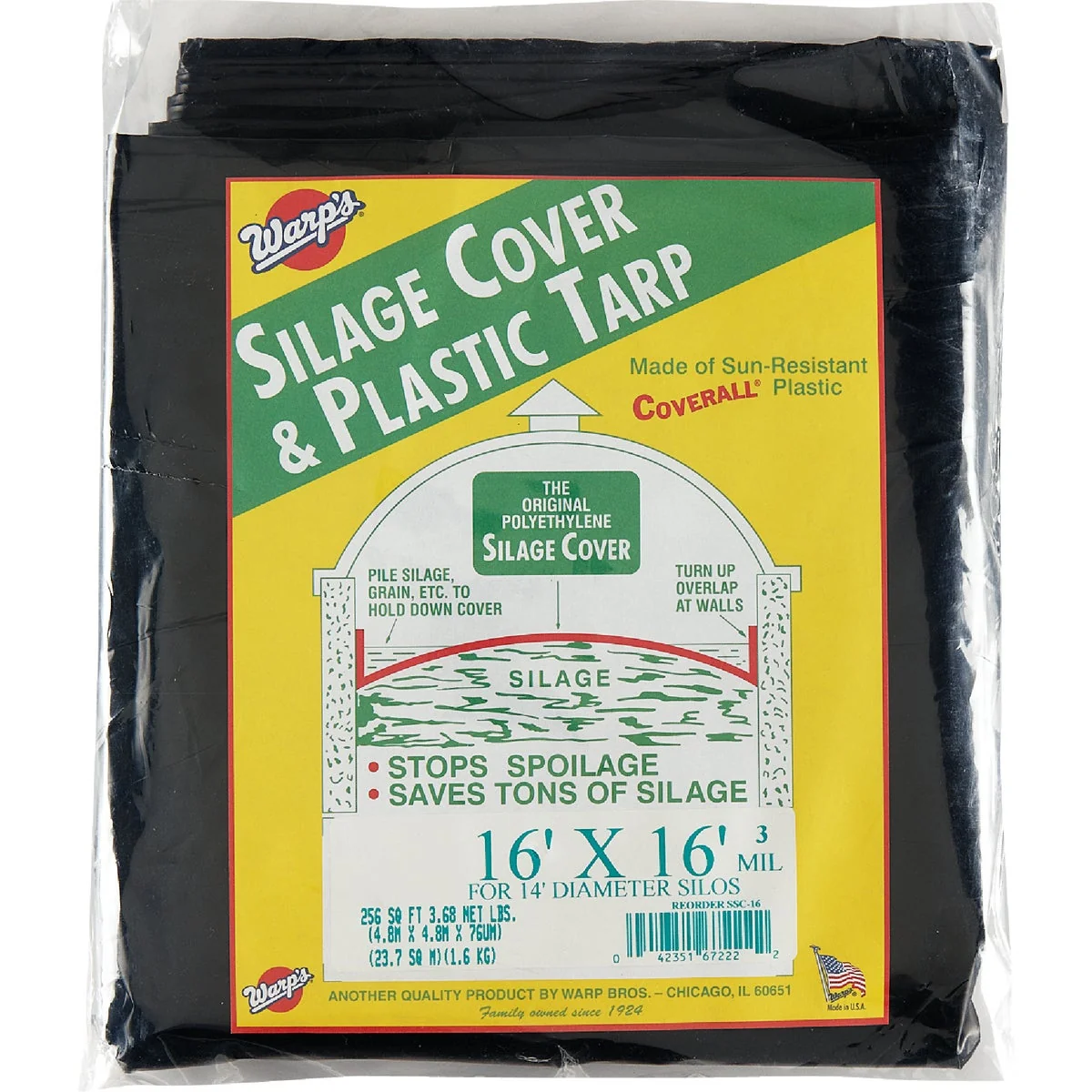 Healthy Warp's 16 Ft. X 16 Ft. Coverall Polyethylene 3 Mil. Silage Cover Smart