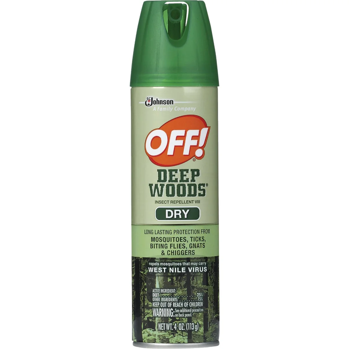 Functional Deep Woods Off 4 Oz. Dry Insect Repellent Aerosol Spray Healthy