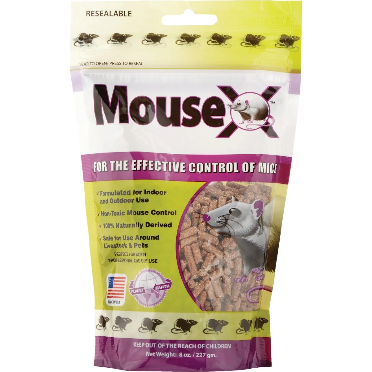 High-Grade MouseX Pellet Mouse Killer 8 Oz. Fast