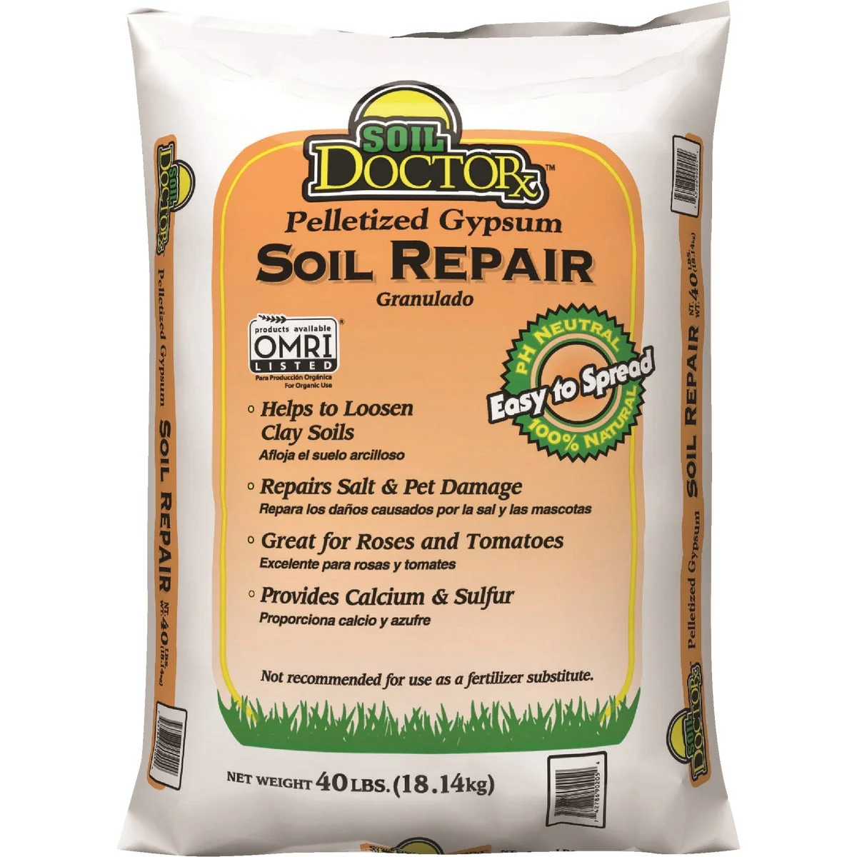 Safe Soil DoctorX 40 Lb. 1000 Sq. Ft. Coverage Gypsum Fine Crafted
