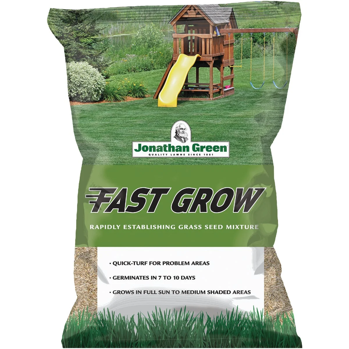 Healthy Jonathan Green Fast Grow 25 Lb. 6250 Sq. Ft. Coverage Ryegrass Fescue Grass Seed Trendy
