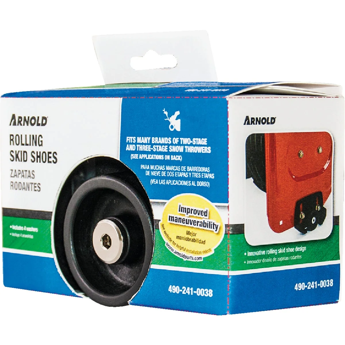 Luxury Arnold 2 3-Stage Poly Snow Blower Rolling Skid Shoe Exclusive