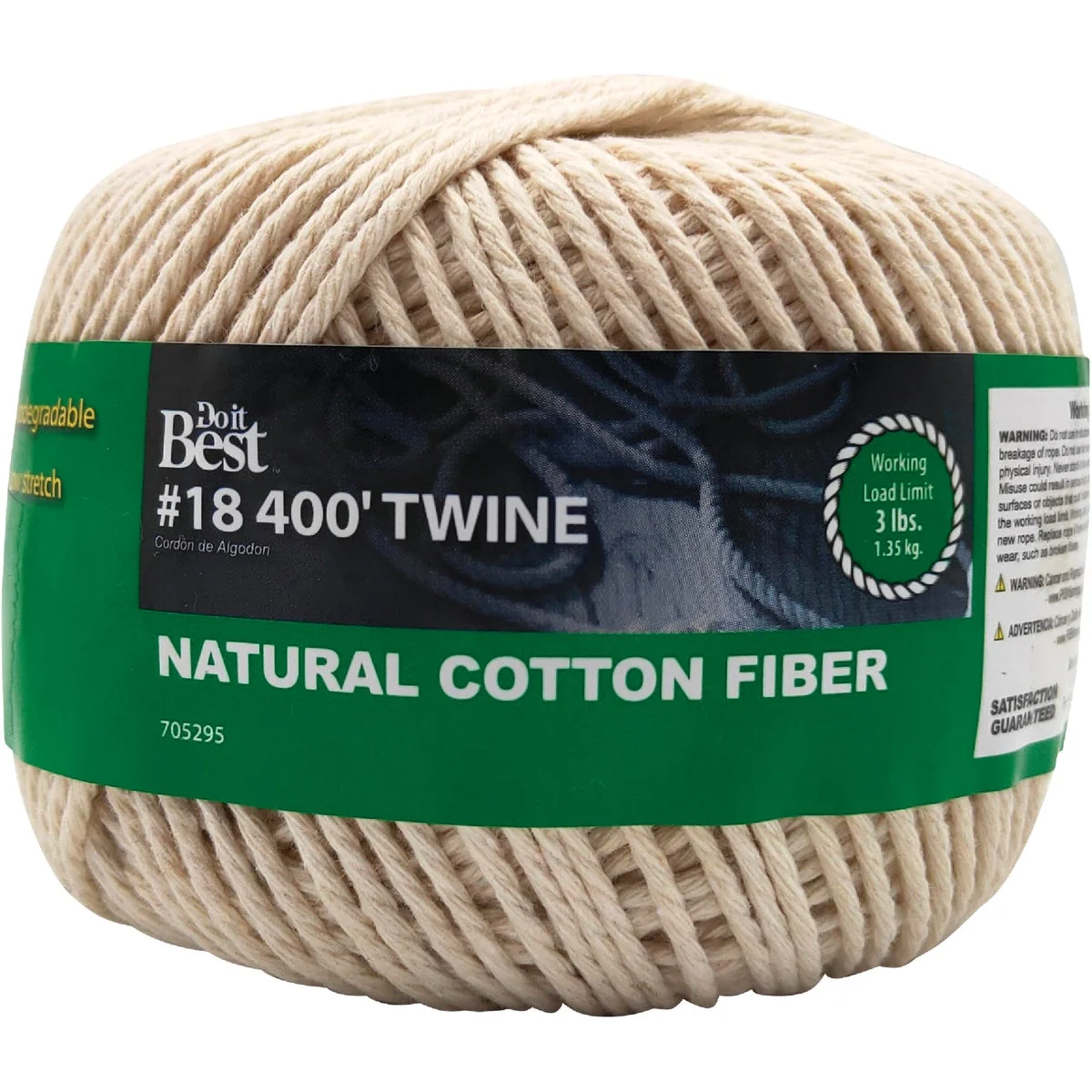 Top-Quality Do it 18 x 400 Ft. Natural Cotton Twine Comfortable