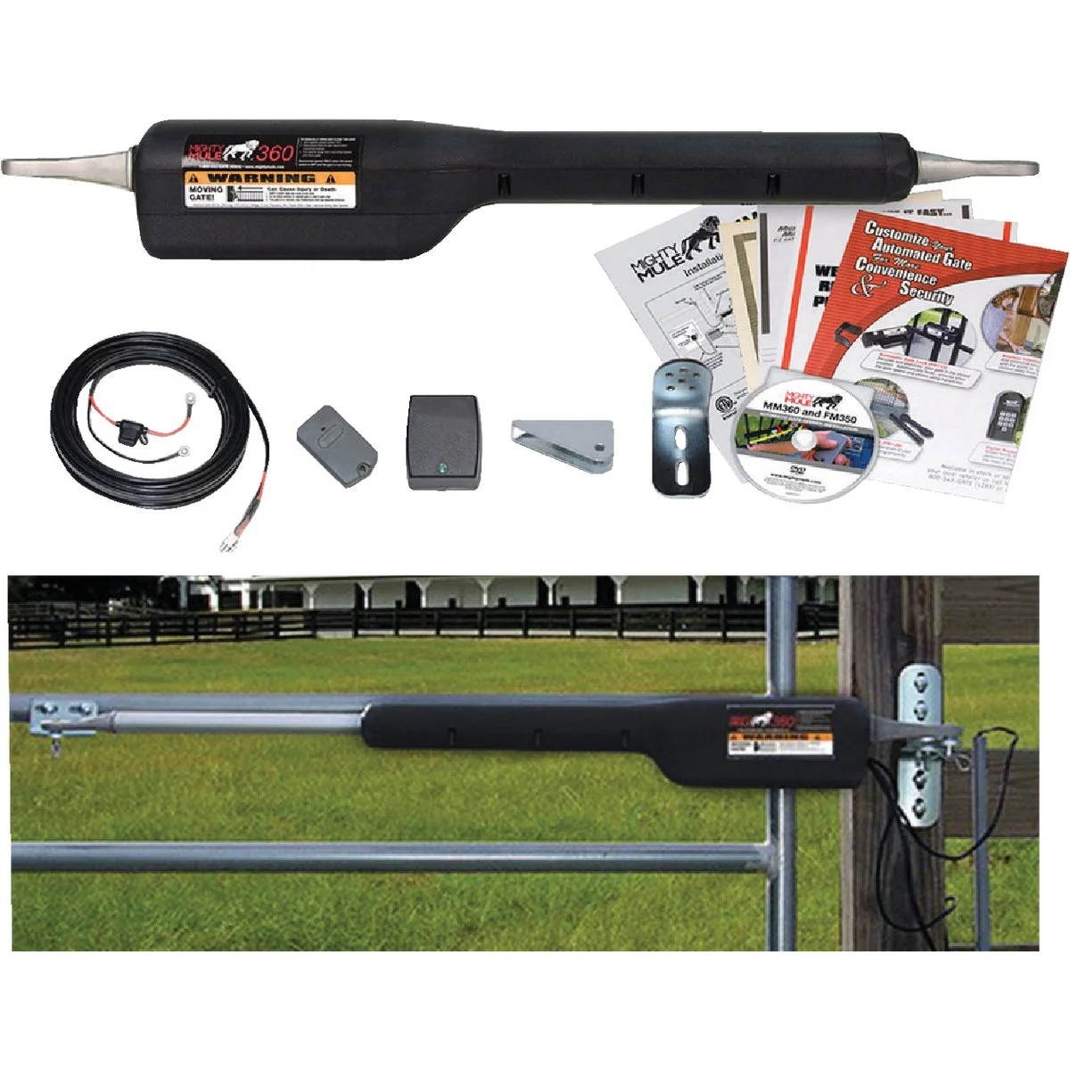 Official Mighty Mule MM371W 16 Ft. 550 Lb. Smart Single Gate Opener Kit Functional