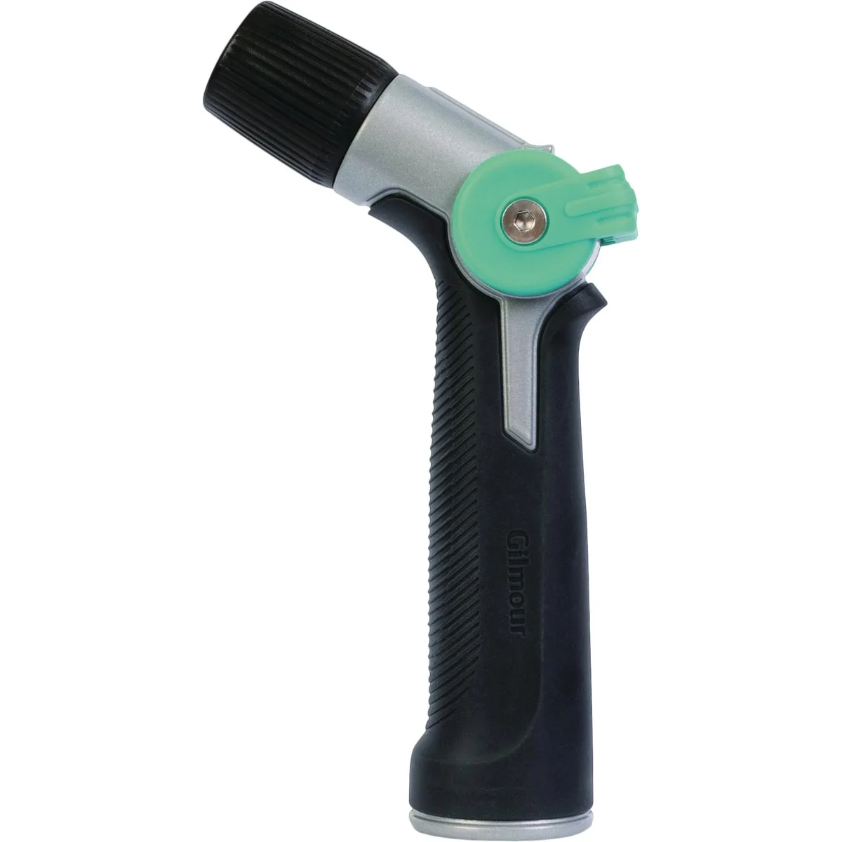 Gilmour Metal Adjustable Thumb Control Pistol Nozzle Black Green Fast